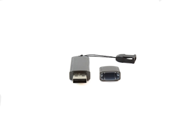 Carte flash USB. Isolé sur blanc