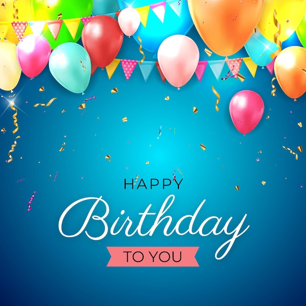 Carte de joyeux anniversaire.