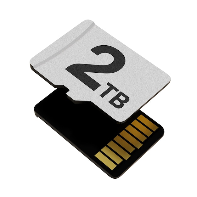 Carte mémoire avec disque de stockage flash MicroSD d'une capacité de 2 To