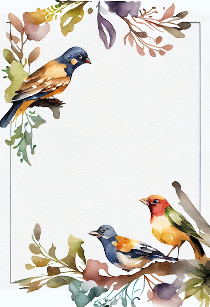 Une carte avec des oiseaux dessus qui dit " printemps ".