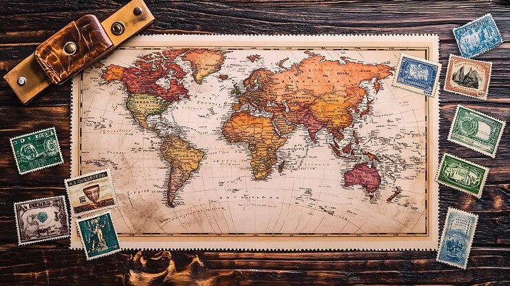 Photo carte postale de voyage vintage