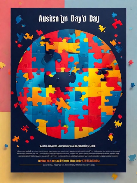 Carte pour la journée mondiale de sensibilisation à l'autisme