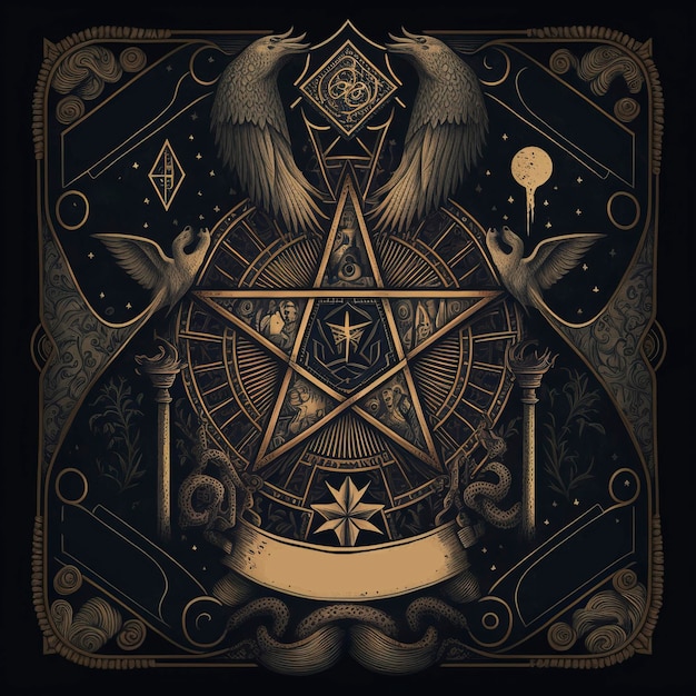 carte de tarot représentant l'occultisme