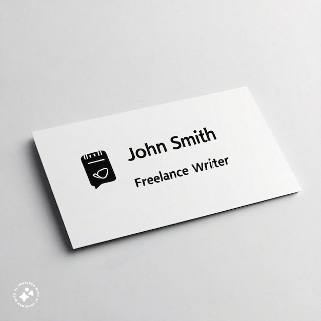 une carte de visite blanche avec le nom de john john smith