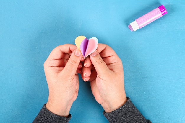 Carte de vœux bricolage pour la Saint-Valentin le 14 février