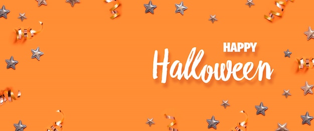 Carte de voeux Happy Halloween avec fond.