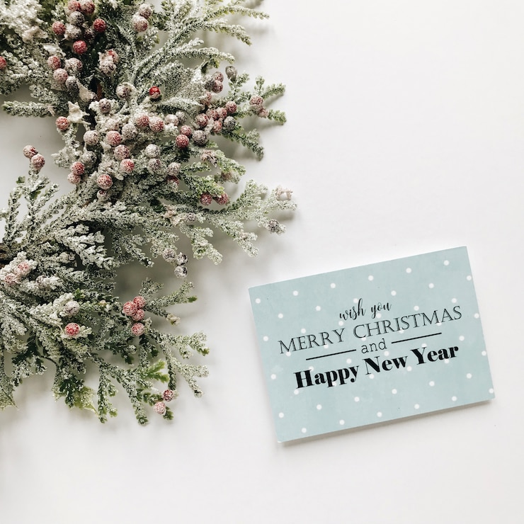 Photo carte de voeux de noël
