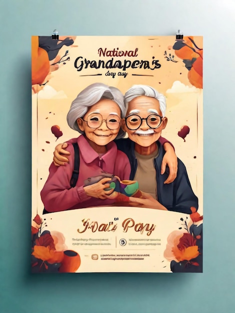 carte de vœux pour le jour des grands-parents