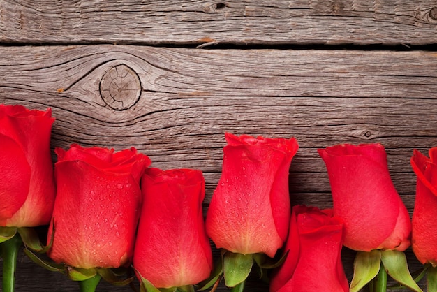 Carte de voeux Saint Valentin avec des roses