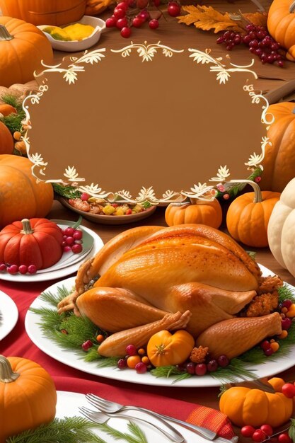 Carte de vœux de Thanksgiving