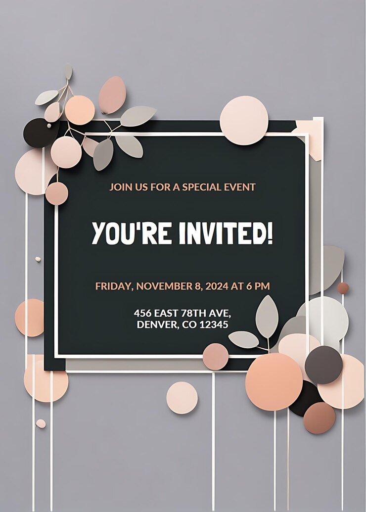 Photo des cartes d'invitation de mariage 3d, des cartes de vœux, des motifs d'arrière-plan floral