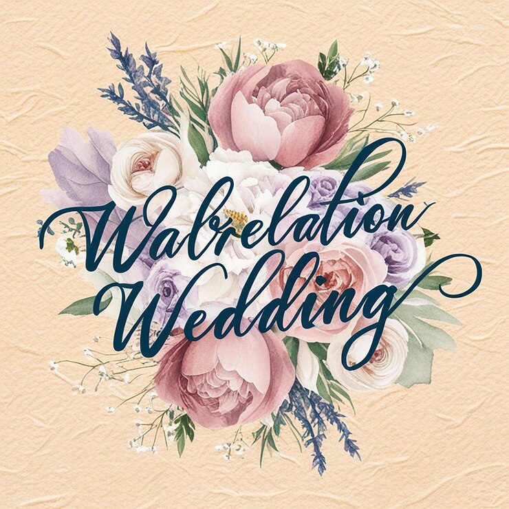 Photo des cartes d'invitation de mariage inspirées d'aquarelles à texture douce