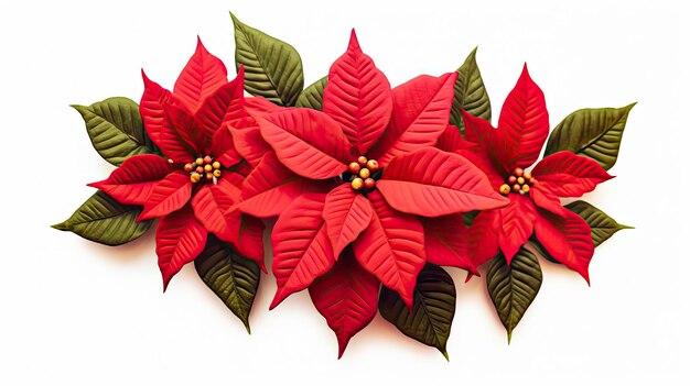 de cartes de Noël Poinsettia