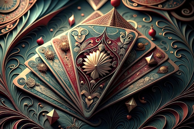 Des cartes de poker et de blackjack extrêmement luxueuses et réalistes.