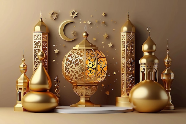 Cartes de vœux islamiques Eid Mubarak pour les fêtes musulmanes