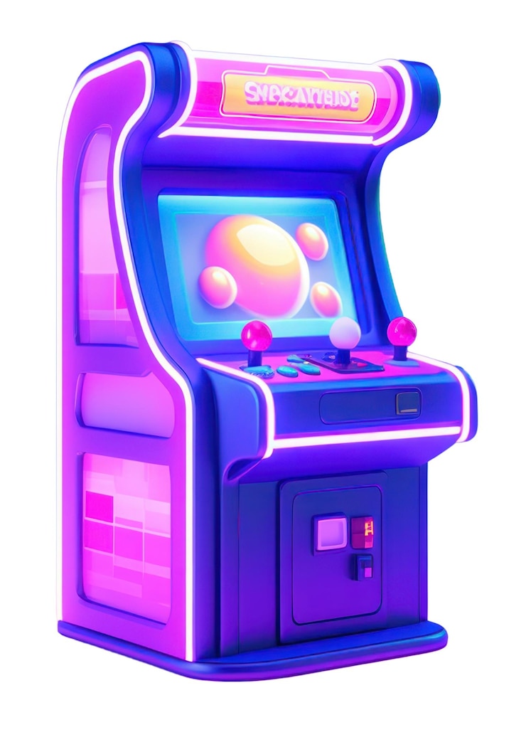 Photo cartoon sur la technologie des machines à jouer