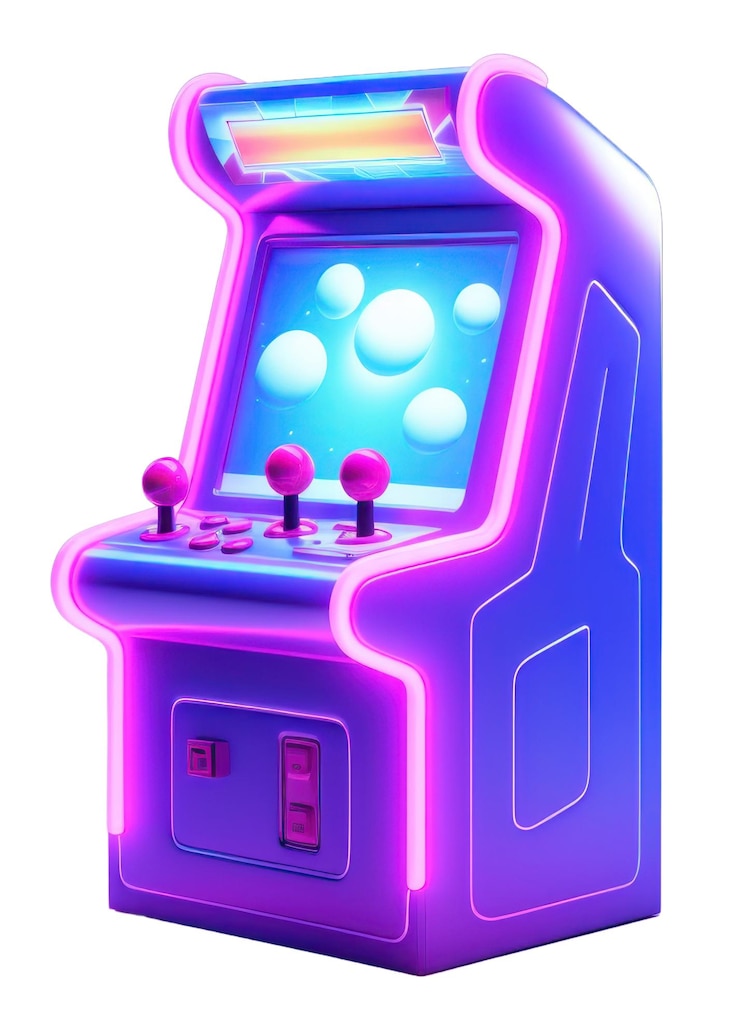 Photo cartoon sur la technologie des machines à jouer