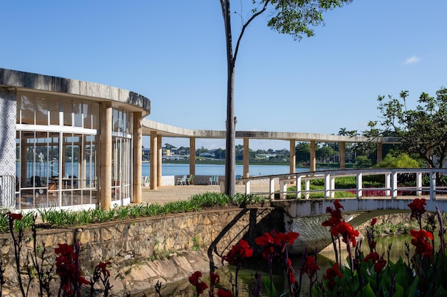 Casa do Baile à Lagoa da Pampulha à Belo Horizonte Minas Gerais Brésil célèbre lieu touristique