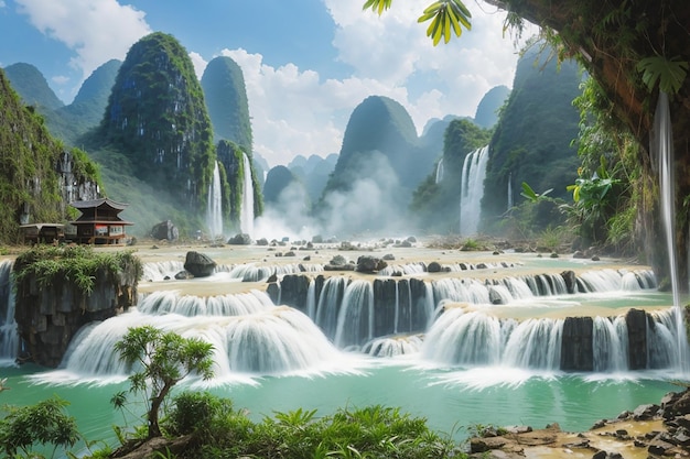 La cascade de Ban Gioc au Vietnam