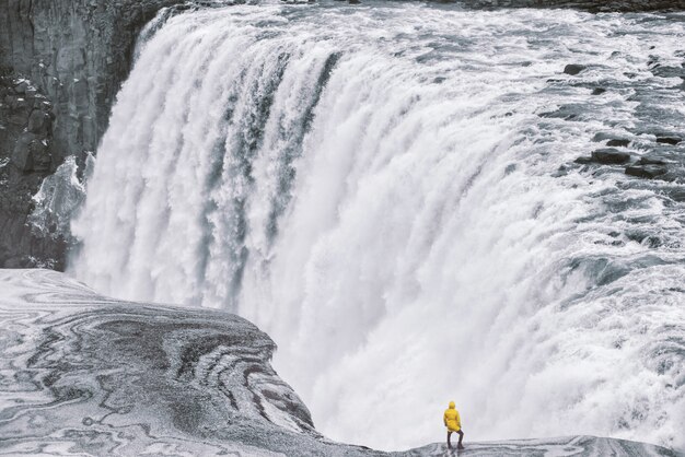 Cascade de Dettifoss, puissance énorme, cascades islandaises