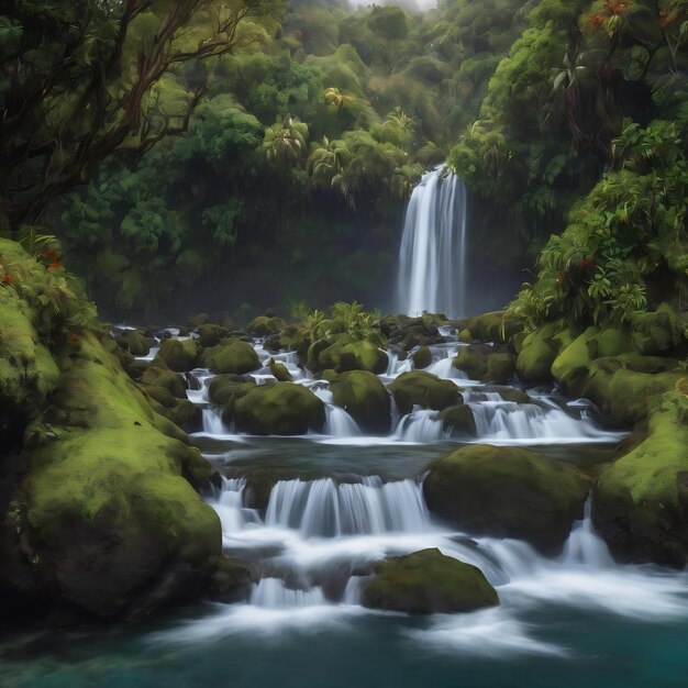 Cascade du bassin des aigrettes et de la réunion