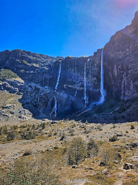 Photo une cascade en patagonie argentine