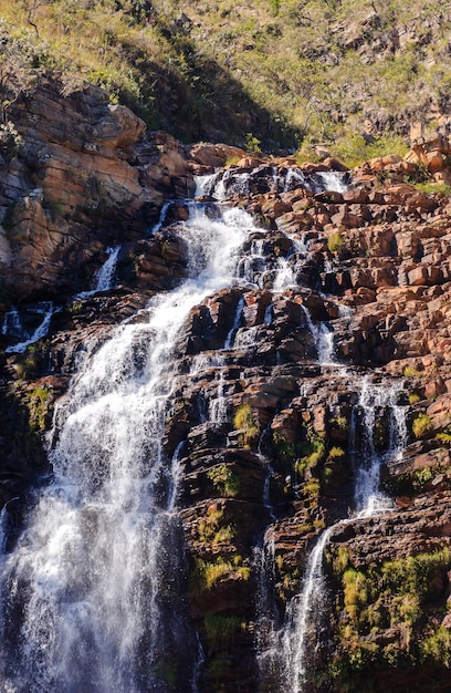 Cascade de Serra Morena dans le parc national de Serra do Cipo Minas Gerais Brésil