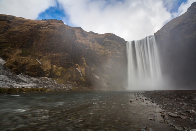 Cascade Skogafoss Islande