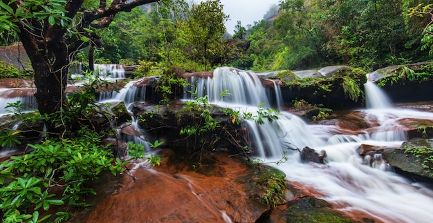 Cascade Tad-Wiman-Thip, belle cascade de ThaiLand.