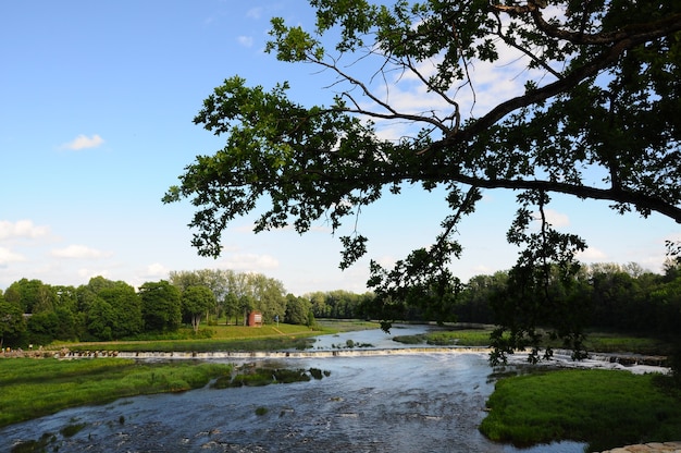 Cascade Ventas Rumba sur la rivière Venta. Kuldiga, Lettonie.