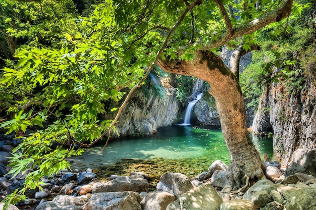 Cascades de Samothraki Vathres en Grèce du Nord