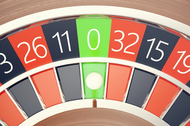 Casino Roulette Las Vegas Gambling Concept.