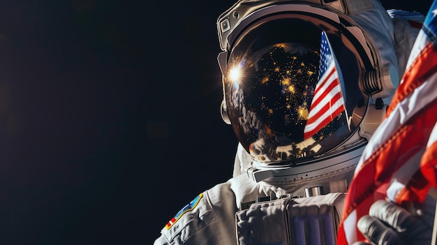 Le casque d'astronaute reflétant la Terre mélange l'exploration avec l'émerveillement