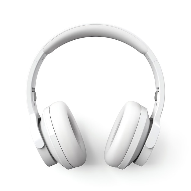 Photo un casque blanc sur un fond blanc