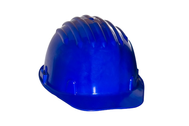 Casque de chantier bleu