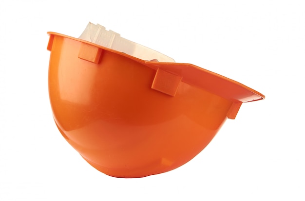 Casque de chantier orange