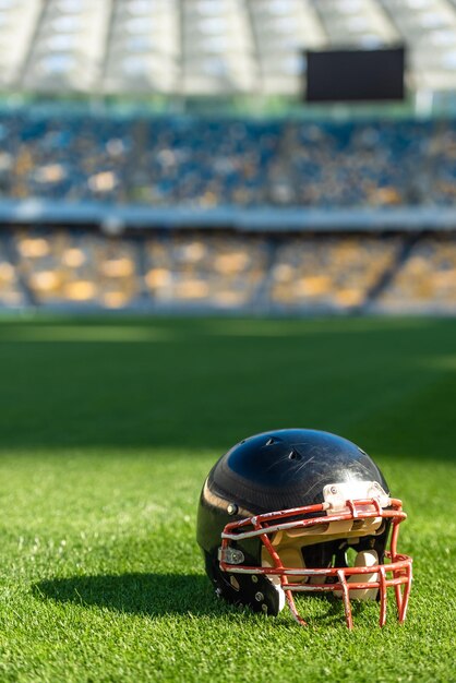 un casque de football américain à vue rapprochée