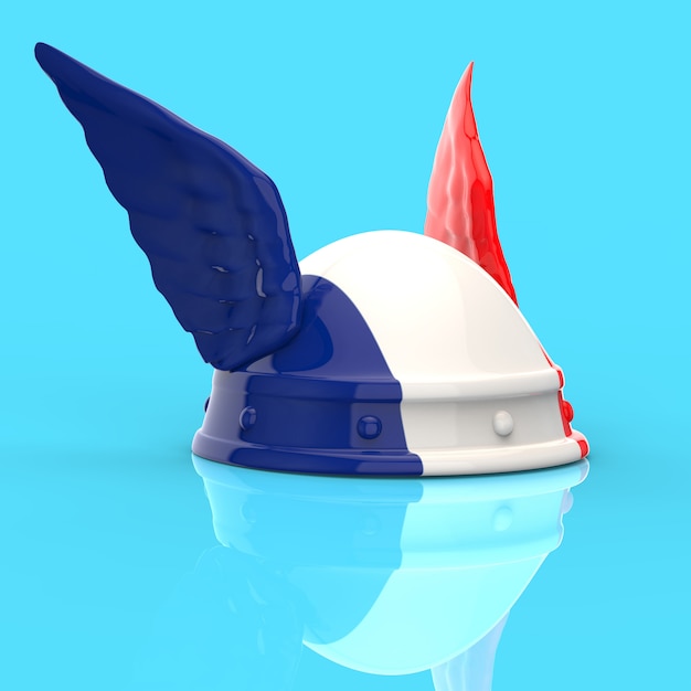 Photo casque gaulois - illustration 3d