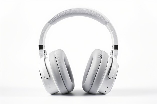 Casque isolé sur fond blanc Ai générative