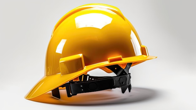 Un casque jaune avec le mot construction dessus