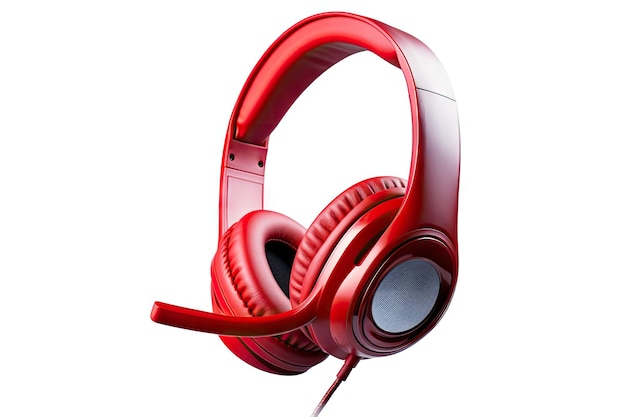 Casque de jeu de haute qualité conçu spécifiquement pour les joueurs disponible dans une couleur rouge vif a