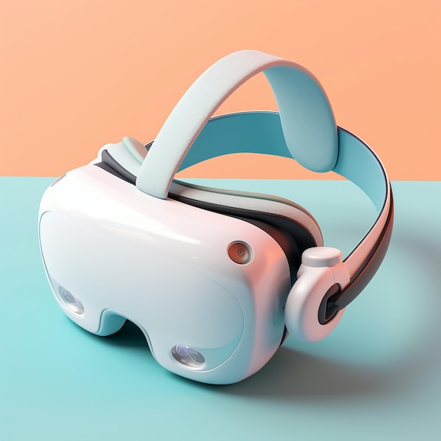 Casque de réalité virtuelle de dessin animé 3d