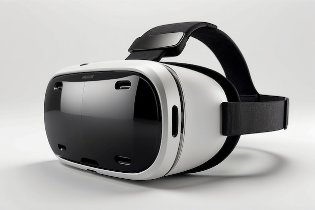 Un casque de réalité virtuelle isolé sur fond blanc