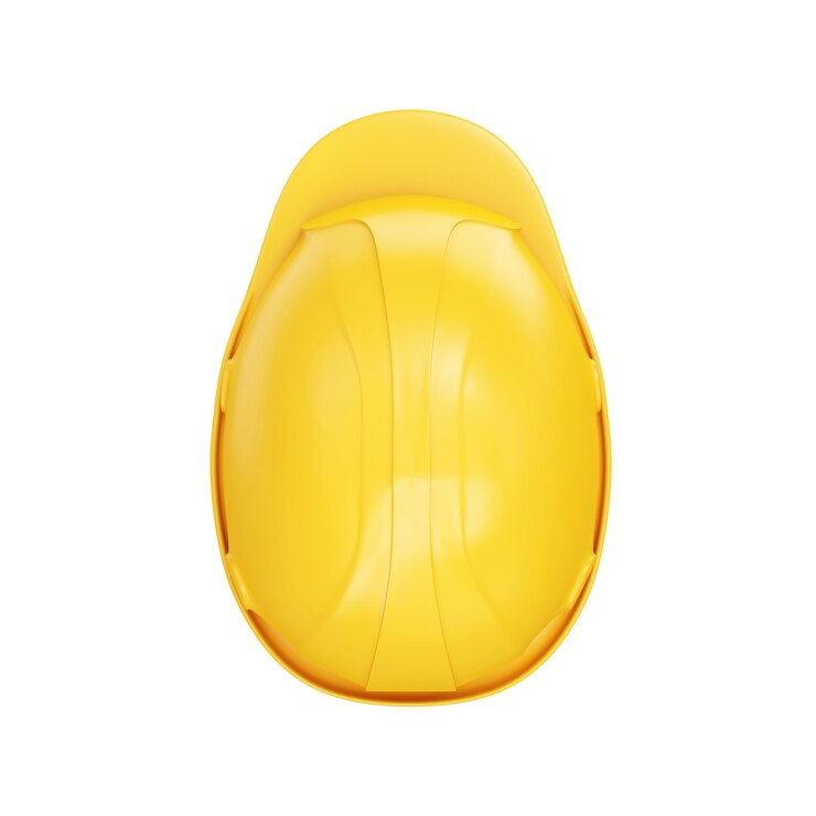Photo casque de sécurité de construction jaune