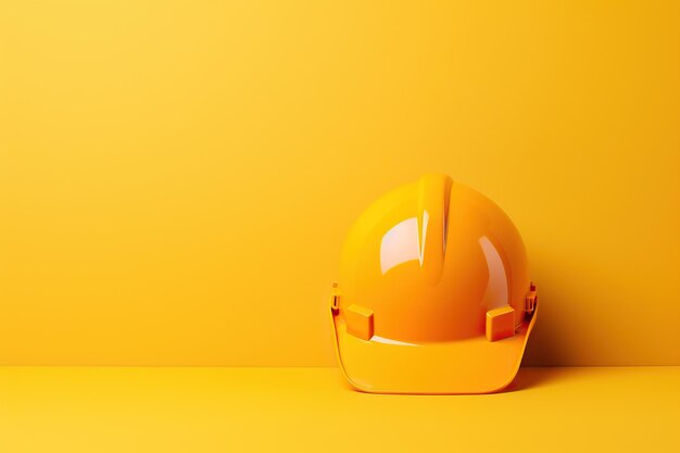 casque de sécurité pour le travail de construction avec espace de copie vierge