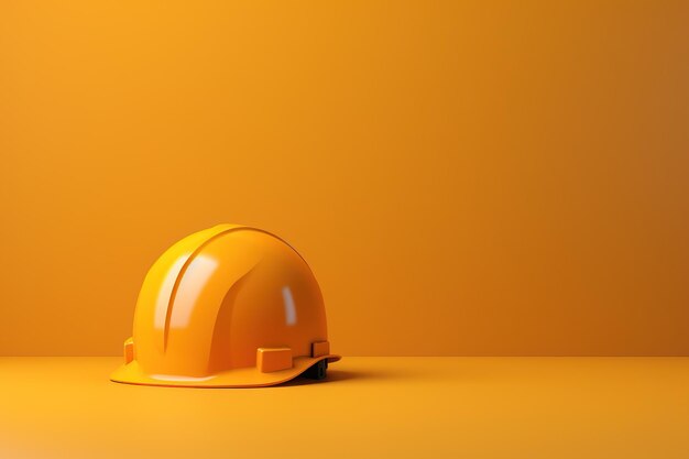 casque de sécurité pour le travail de construction avec espace de copie vierge