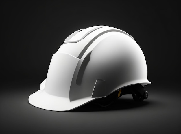 Un casque de travailleur blanc