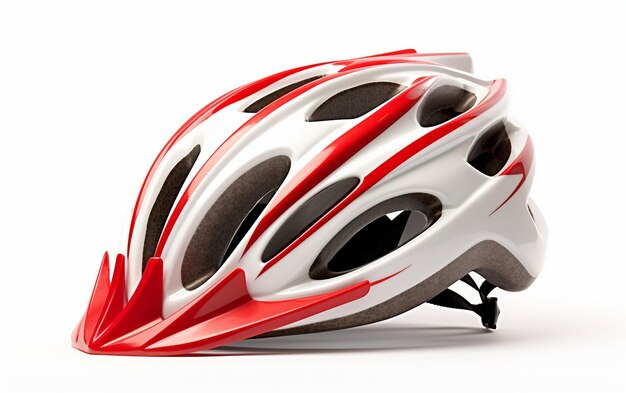 Casque de vélo isolé