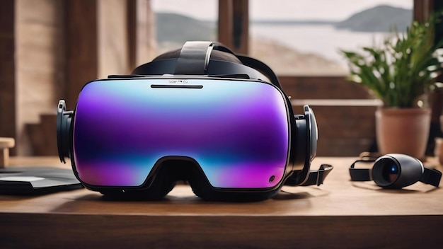 Un casque VR sur la table