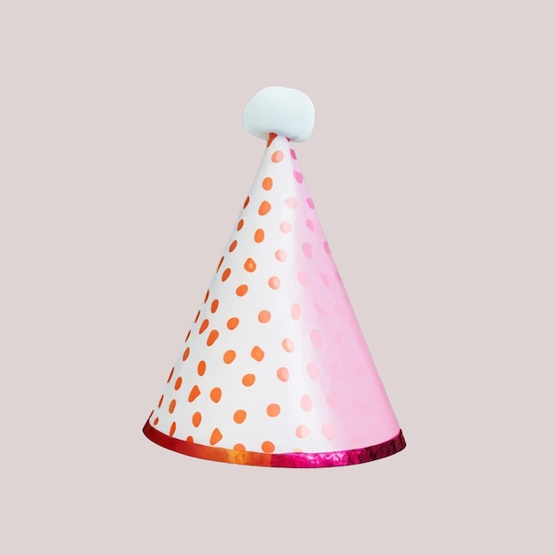 casquette d'anniversaire isolée sur fond transparent ou blanc png